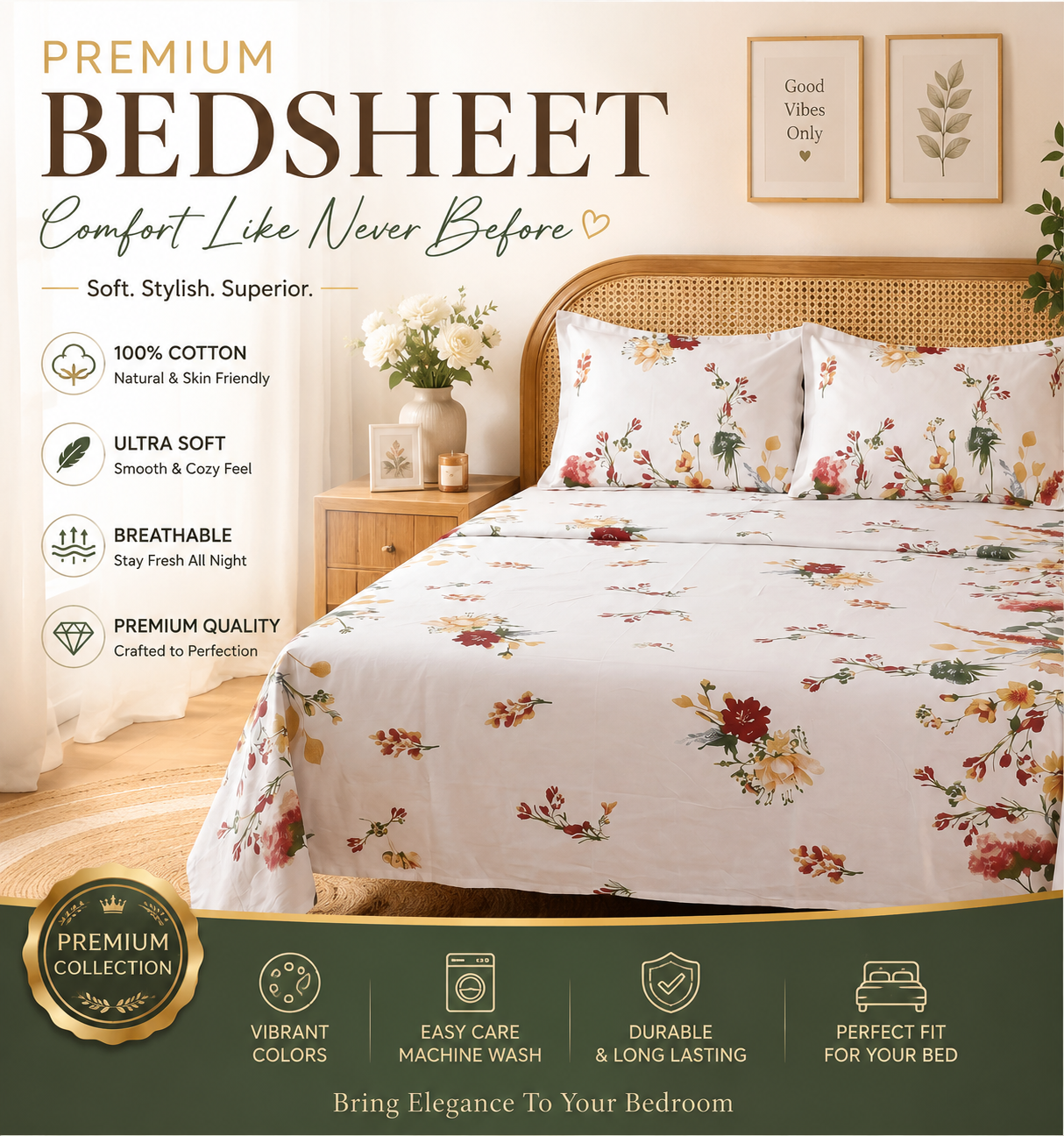 Cottage Bloom Bedsheet